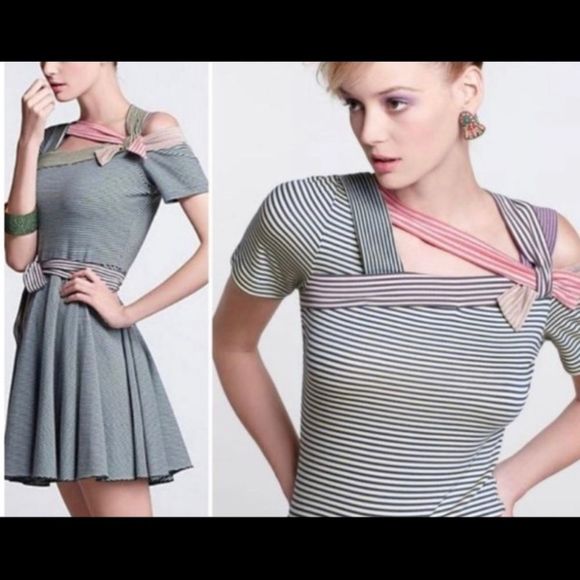 Anthropologie Dresses & Skirts - Anthropologie beguile by Byron Lars rare ‘marston’ strappy striped multicolor